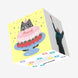 Adorable Cat And Cake Birthday Confetti-exploding Greetings Card