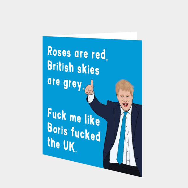 Roses Are Red British Sky Are Grey Card