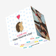 Hedgehog With Balloon Valentine's Confetti-exploding Greetings Card