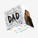 To The Coolest Dad Doodle Confetti-exploding Greetings Card