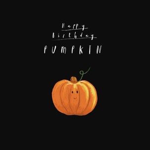 Happy Birthday Pumpkin Card