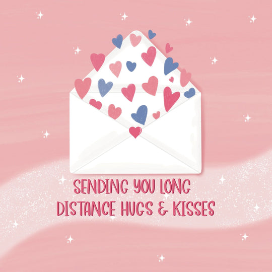 Sending You Long Distance Hugs Card