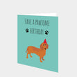 Pawsome Birthday Dachshund Card