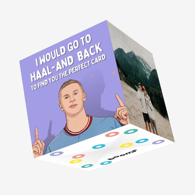 Haaland Birthday Confetti-exploding Greetings Card