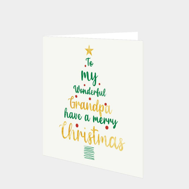 Merry Christmas Grandpa Card