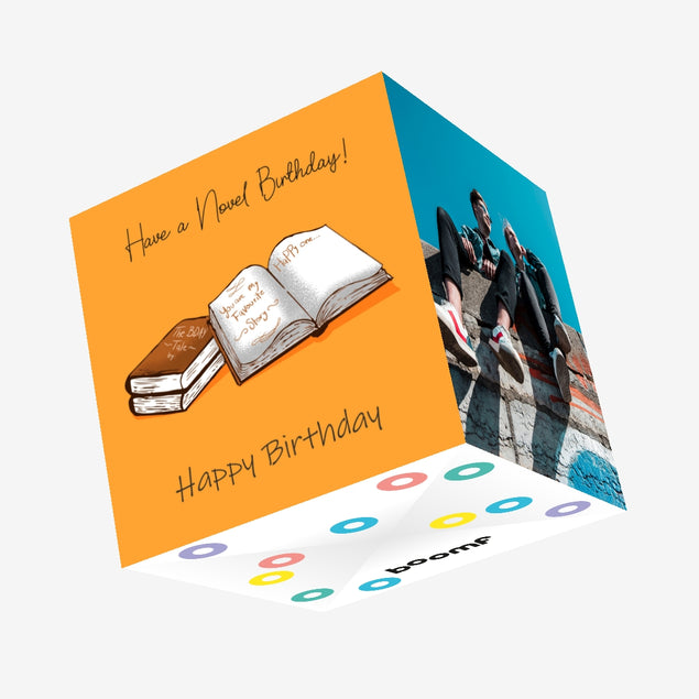 Have A Novel Birthday Book Lover Confetti-exploding Greetings Card