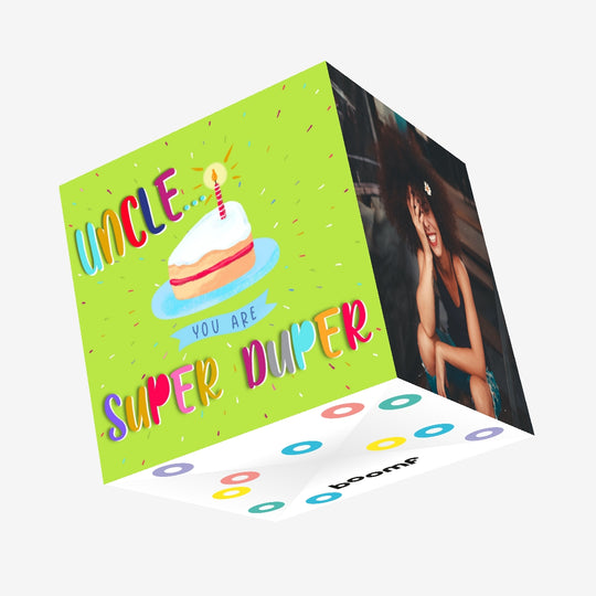 Uncle Super Duper Birthday Confetti-exploding Greetings Card