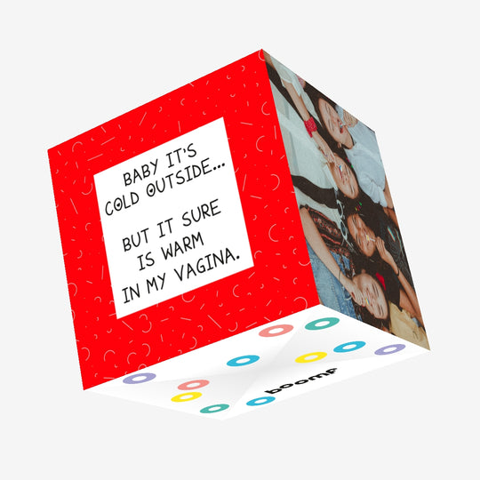 Baby It's Cold Outside Christmas Confetti-exploding Greetings Card