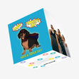 Have A Super Day! Dachshund Confetti-exploding Greetings Card