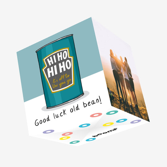 Off To Uni You Go Good Luck Confetti-exploding Greetings Card