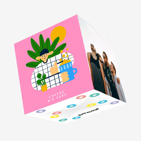 Big Ears Joke Birthday Confetti-exploding Greetings Card