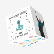 Spirit Animal Happy October Birthday Confetti-exploding Greetings Card