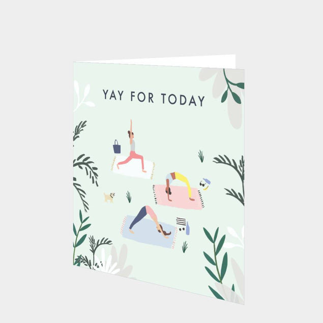 Yoga Birthday Card