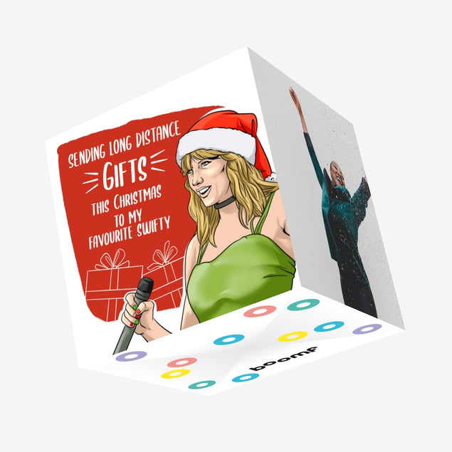 Taylor Swift Merry Christmas Confetti-exploding Greetings Card