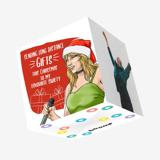Taylor Swift Merry Christmas Confetti-exploding Greetings Card