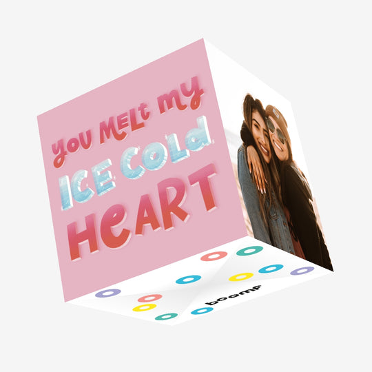 You Melt My Ice Cold Heart Confetti-exploding Greetings Card