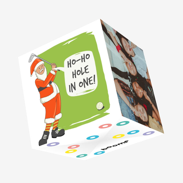 Merry Christmas Hole In One Confetti-exploding Greetings Card