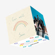Get Well Rainbow Confetti-exploding Greetings Card