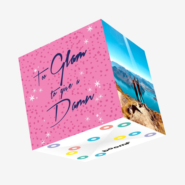 Too Glam to give a damn Confetti-exploding Greetings Card