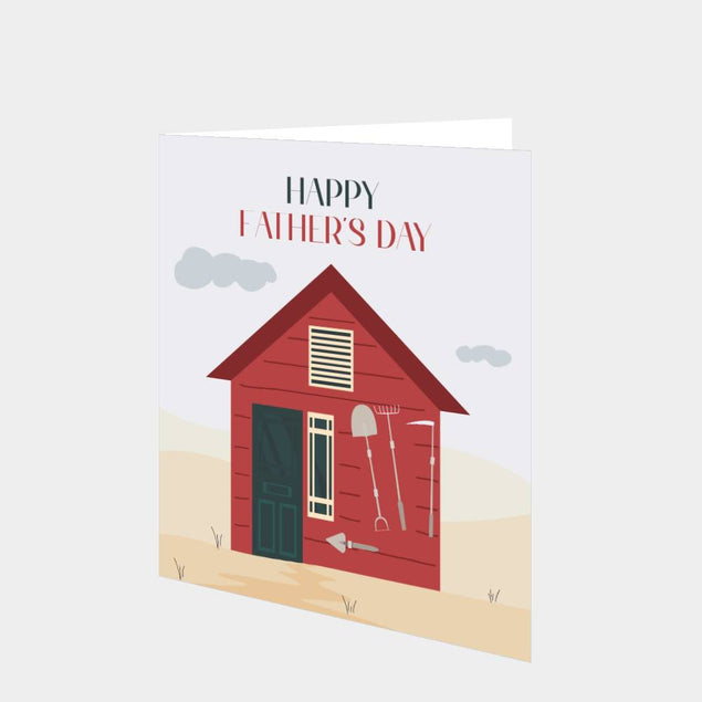 Happy Father's Day Red Shed Card