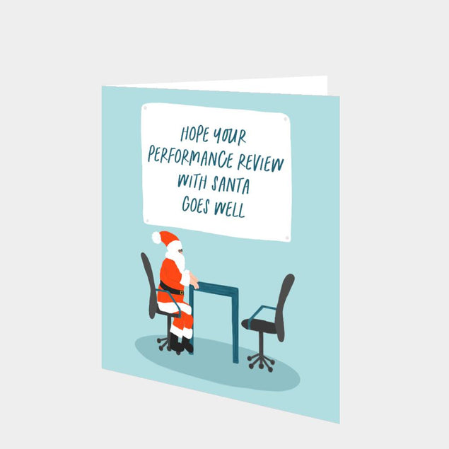 Santa Performance Review Card