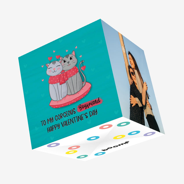 To My Gorgeous Boyfriend Confetti-exploding Greetings Card