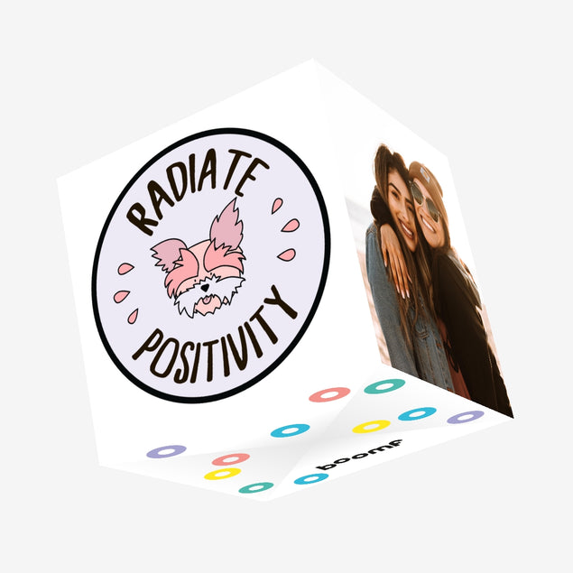 Radiate Positivity Yorkshire Terrier Confetti-exploding Greetings Card