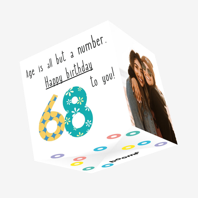 Happy 68th Birthday To You! Confetti-exploding Greetings Card