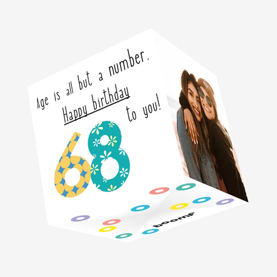 Happy 68th Birthday To You! Confetti-exploding Greetings Card