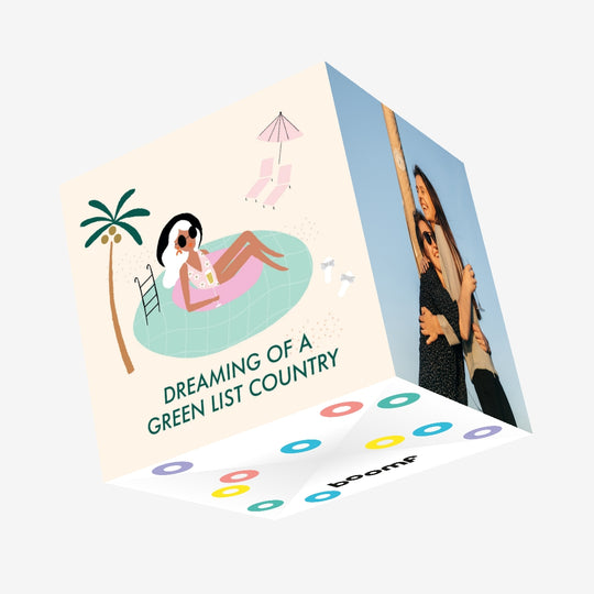 Dreaming Of A Green List Country Confetti-exploding Greetings Card