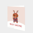 Merry Christmas From Dachshund Card
