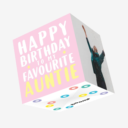Favourite Auntie Confetti-exploding Greetings Card