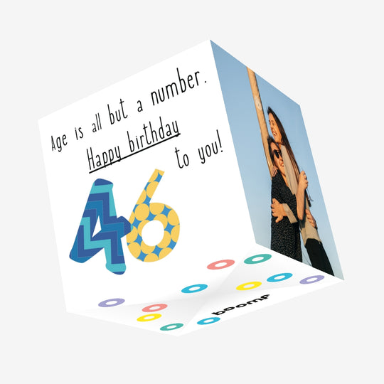 Happy 45th Birthday To You! Confetti-exploding Greetings Card
