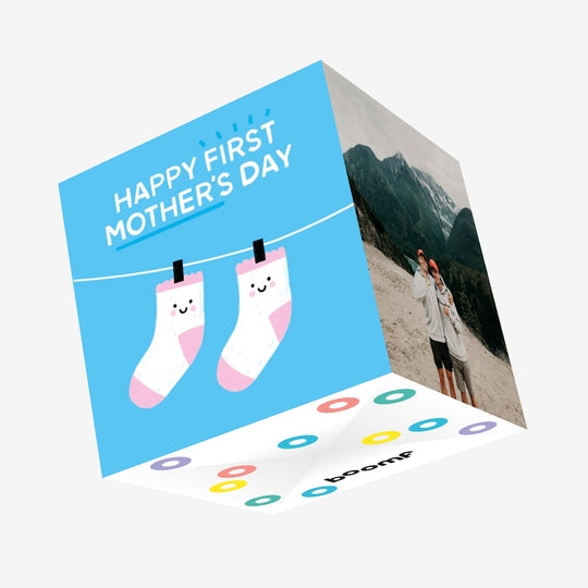 Happy FIRST Mother's Day Confetti-exploding Greetings Card