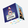 Welcome To Oldtown 70 Confetti-exploding Greetings Card