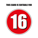 16th Birthday Card