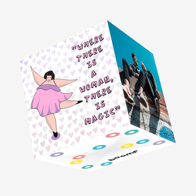 There's Magic International Women?s Day Confetti-exploding Greetings Card