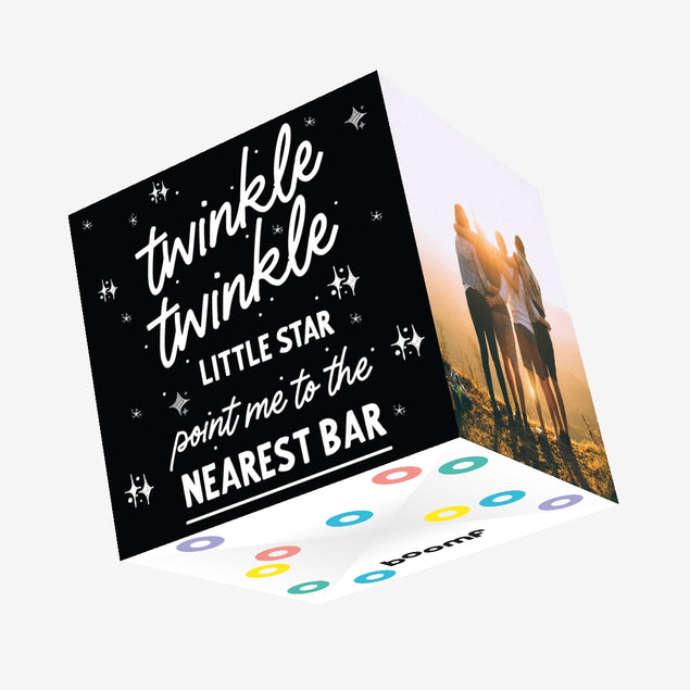 Point Me To The Nearest Bar Confetti-exploding Greetings Card