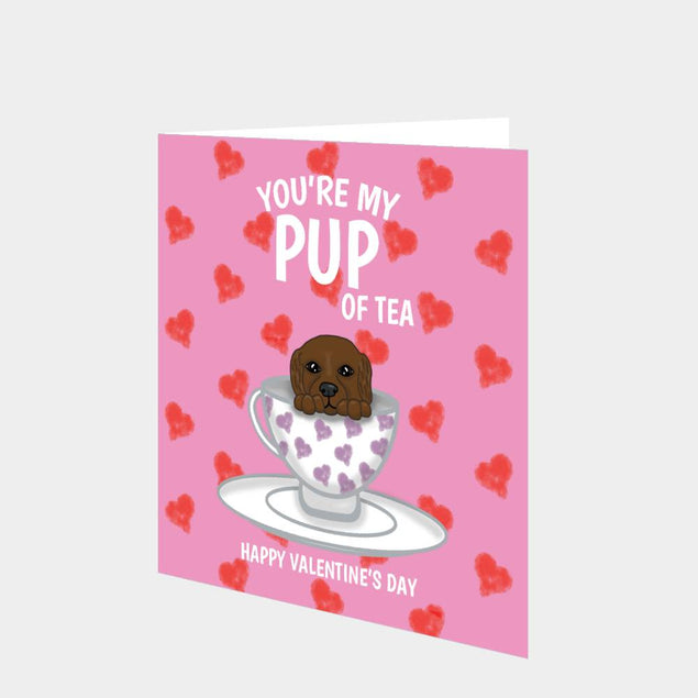 You're My Pup Of Tea Brown Labrador Card