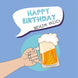 Glass Of Beer Midlife Crisis Birthday Card