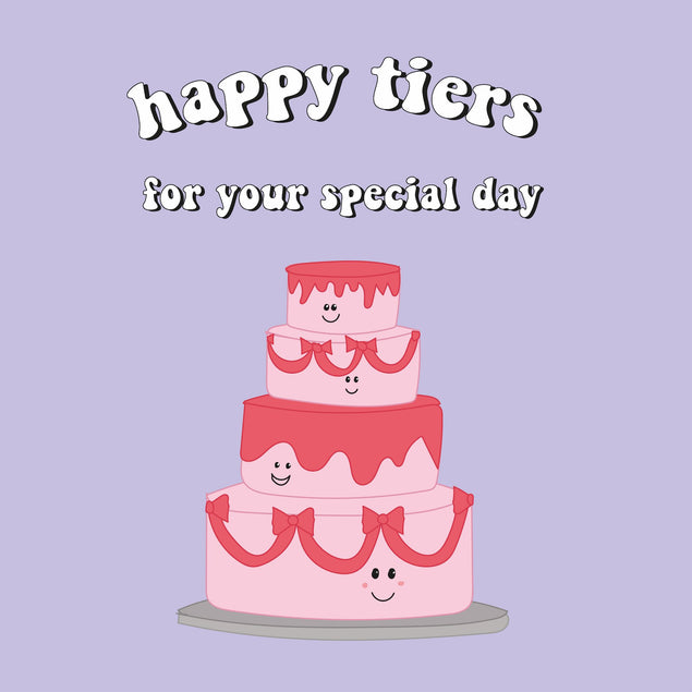 Happy Tiers Wedding Card - 1