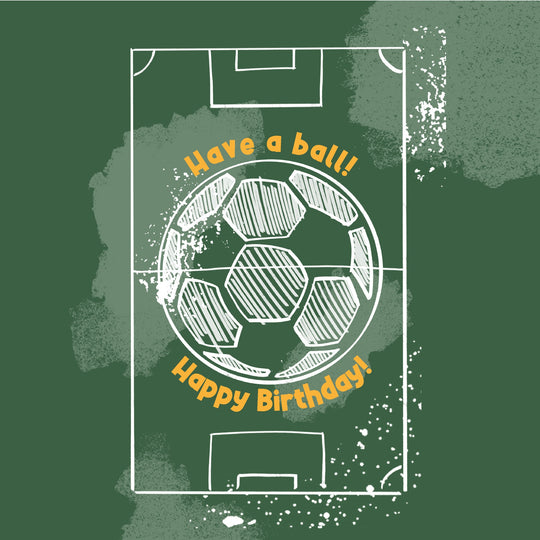 Have A Ball Football Birthday Card