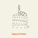 Dot To Dot Piece Of Cake Birthday Card