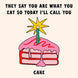 You Are What You Eat Cake Birthday Card