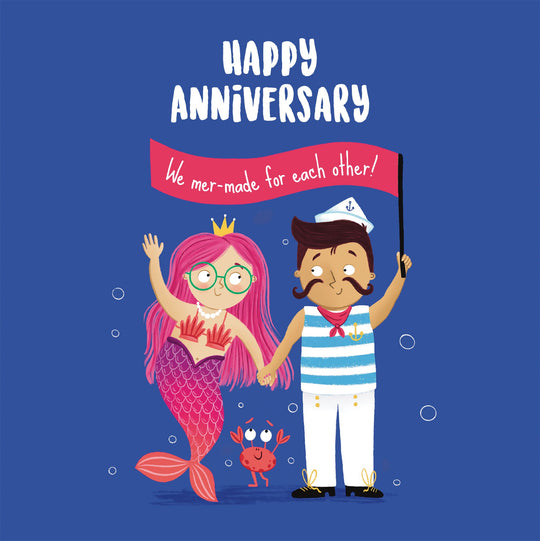 Mer-Maid For Each Other Anniversary Card