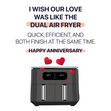 Air Fryer Dual Finish Anniversary Card - 1
