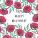 Gentle Poppies Birthday Card