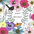 Happy birthday bright blooms card - 1