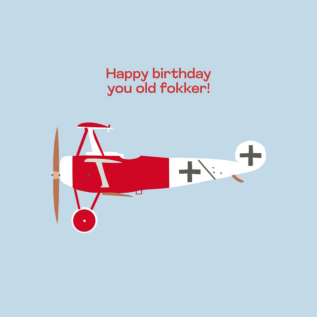 Fokker birthday card - 1