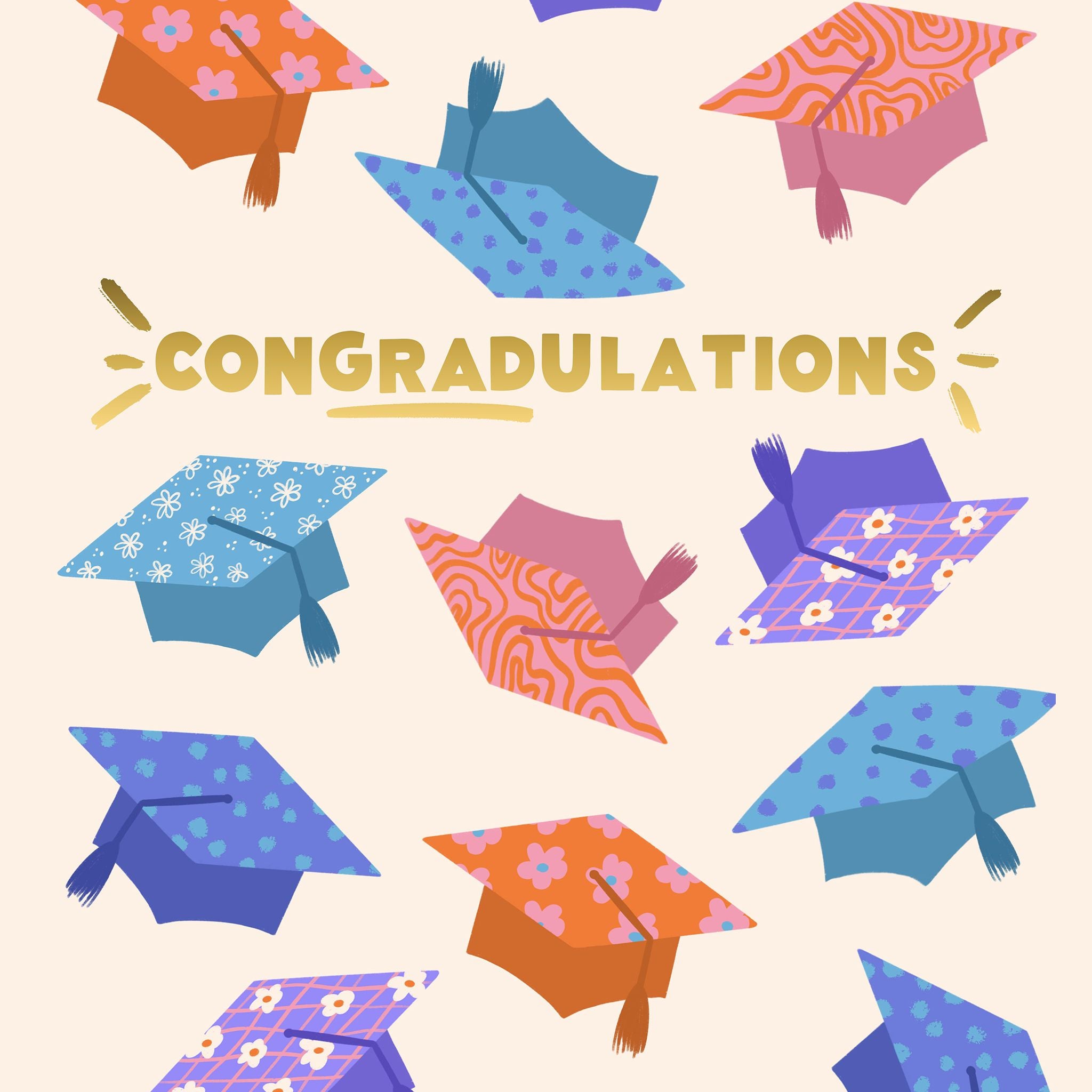 Acadenic Hats Graduation Card – Boomf